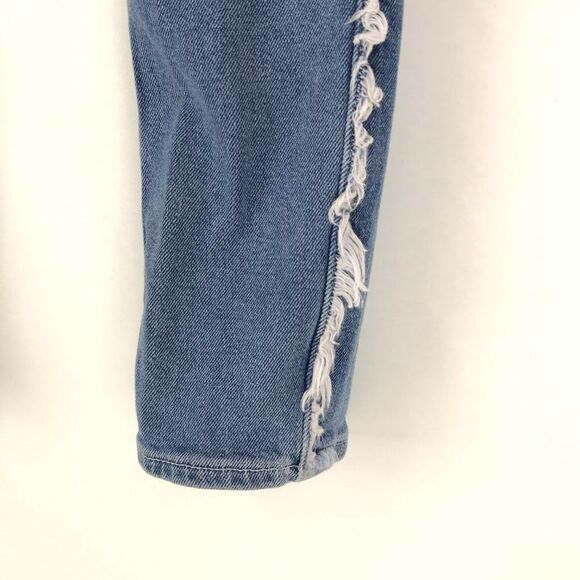 ASOS Frayed Outseam Skinny Jeans Women's Size 28 Mid-Rise Stretch Denim Pockets - Picture 3 of 14